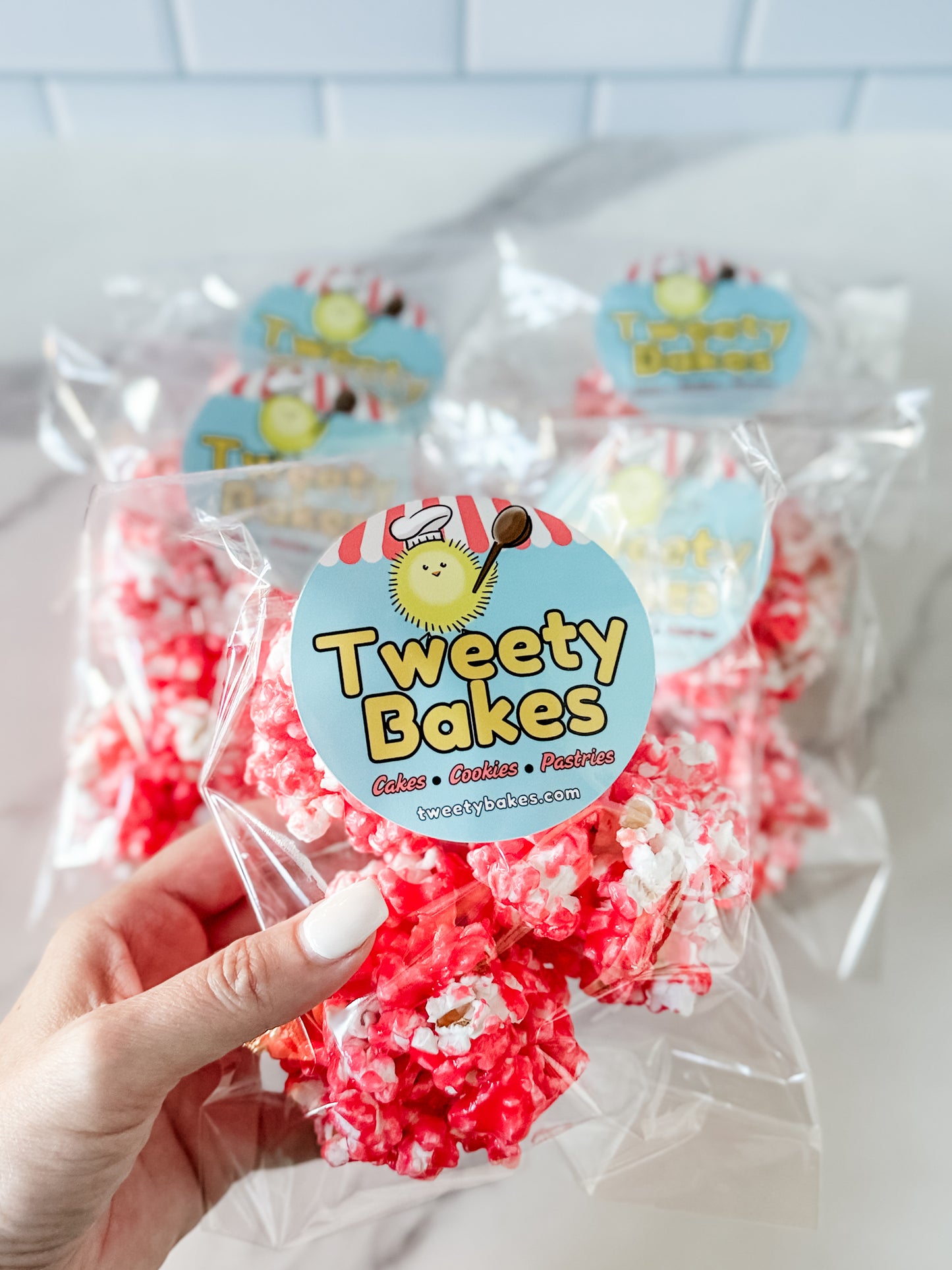 3-Pk Cinnamon Candy Popcorn Balls