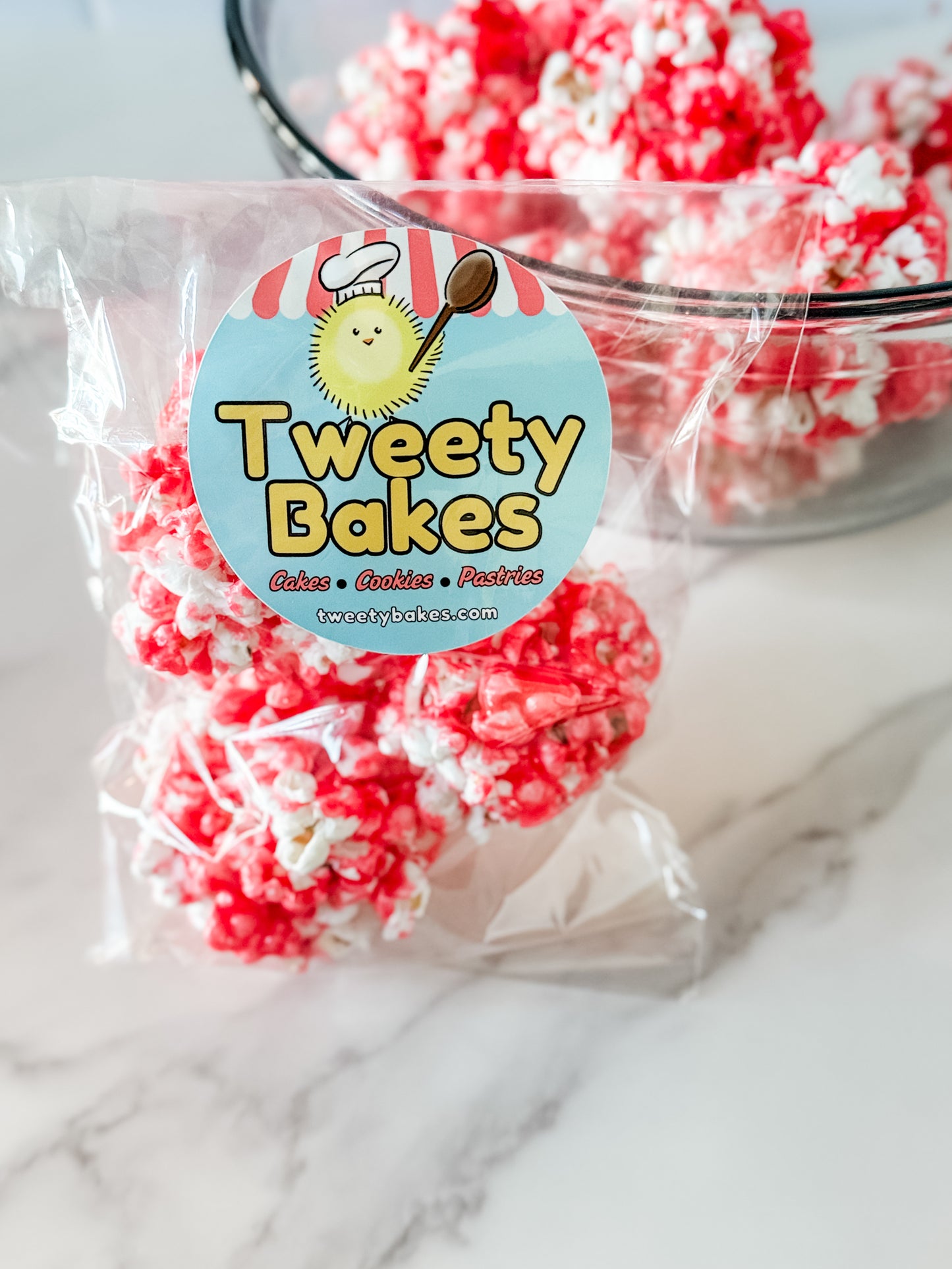 3-Pk Cinnamon Candy Popcorn Balls